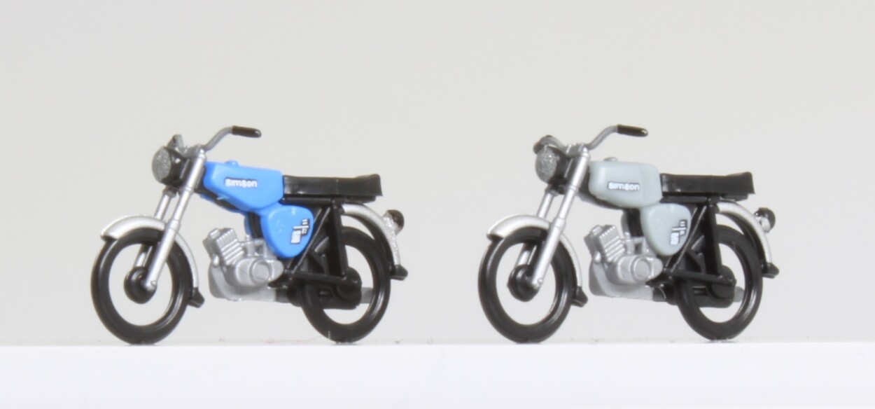KRES 55045130 2er-Set Simson S51B blau und S50 grau Komplettmodelle