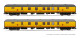 Electrotren HE4014  2er-Set Postwagen DGDC-3000 zitrongelb Ep. IV  RENFE