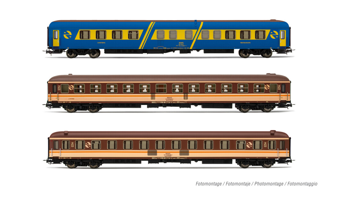 Electrotren HE4017  3er-Set Personenwagen „Media Luna” 2 Ep. IV  RENFE