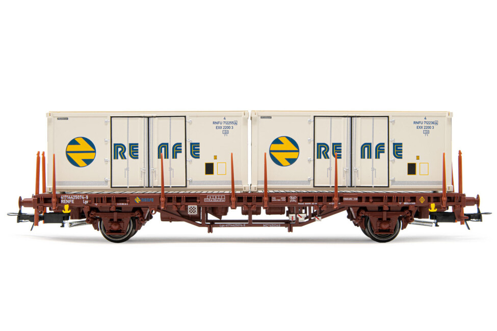 Electrotren HE6031  Containerwagen MC1 mit 2 x 20 Kühlcontainern Ep. V  RENFE