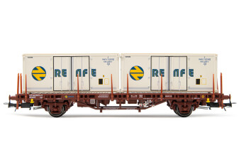 Electrotren HE6031  Containerwagen MC1 mit 2 x 20 K&uuml;hlcontainern Ep. V  RENFE