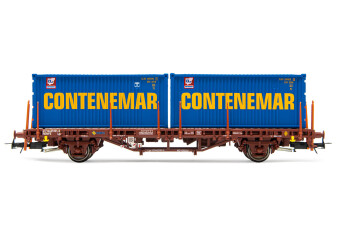 Electrotren HE6032  Containerwagen MC1 mit 2 x 20 Containern Contenemar Ep. V  RENFE