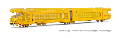 Electrotren HE6041  Autotransportwagen Laeks gelb SEMAT...