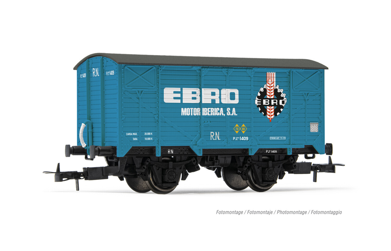 Electrotren HE6057 Gedeckter Güterwagen Ebro Ep. III RENFE, 35,10