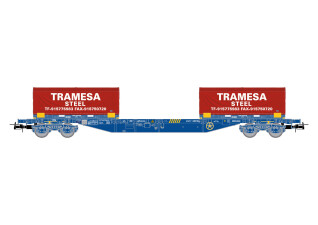 Electrotren HE6064  Container-Tragwagen MMC mit Coil-Containern Tramesa Ep. VI  RENFE