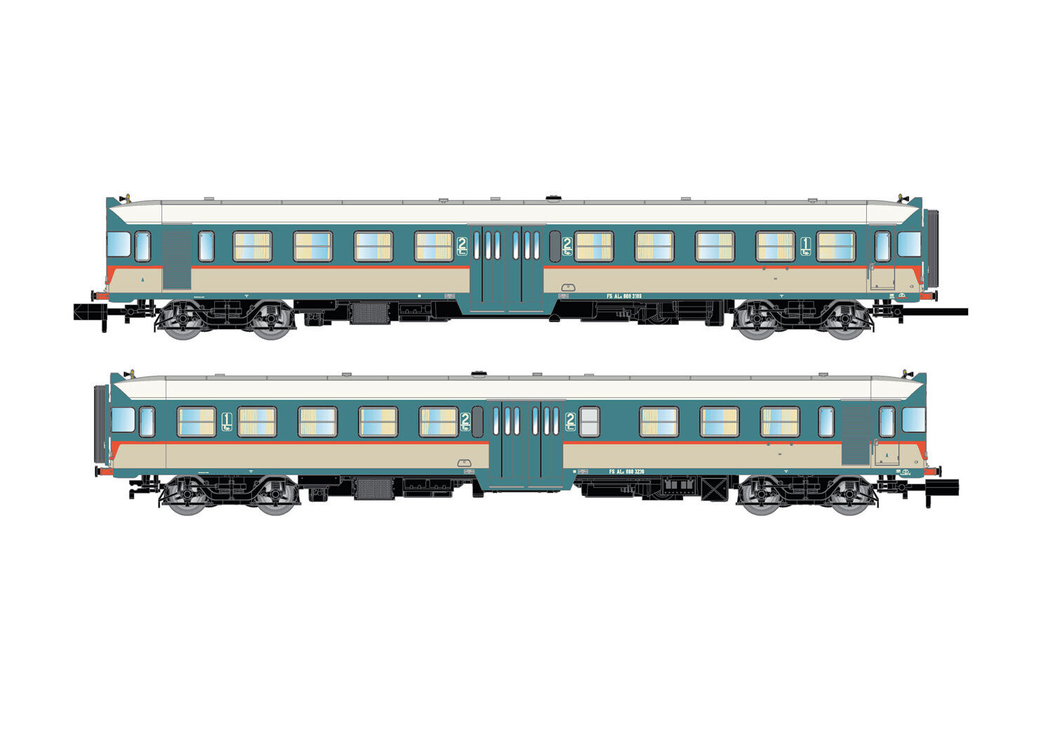 Arnold HN6640 - Güterwagen Set Silowagen Ucs VTG DR-Miet Ep.IV 2-teilig - Spur N