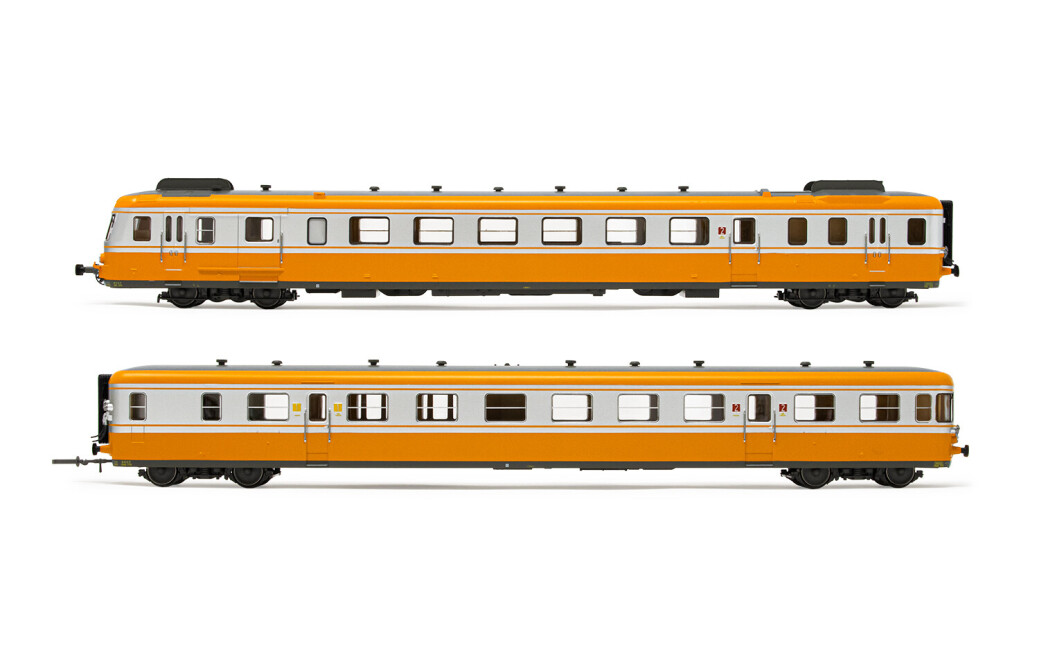 Arnold HN2636S  Diesel-Triebwagen RGP2 orange-silber 2-teilig Ep. IV  SNCF Sound