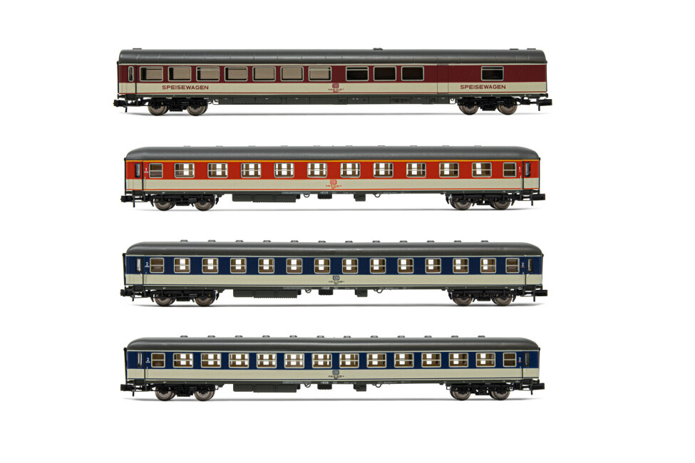 Arnold HN4298  4er-Set Personenwagen Popfarben Ep. IV  DB