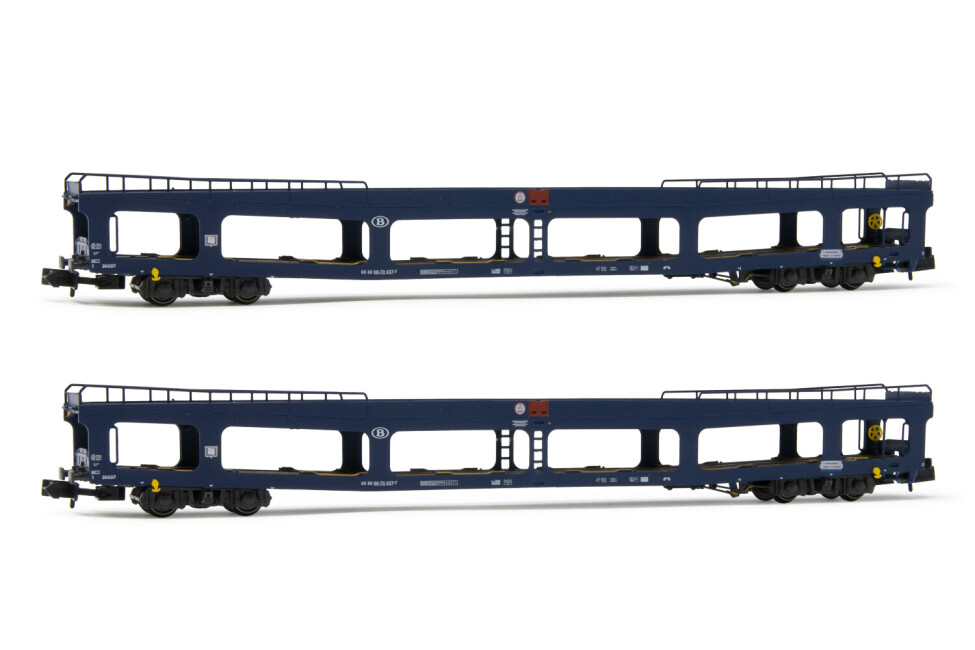 Arnold HN4349  2er-Set Autotransportwagen DD DEV 66 blau Ep. IV-V  SNCF