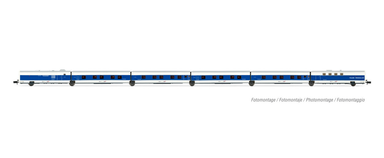 Arnold HN4355  6er-Set Personenwagen Talgo „Francisco de Goya" Grundset Ep. V  SNCF