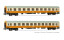Arnold HN4370  2er-Set Personenwagen St&auml;dte-Express orange-beige Ep. IV  DR