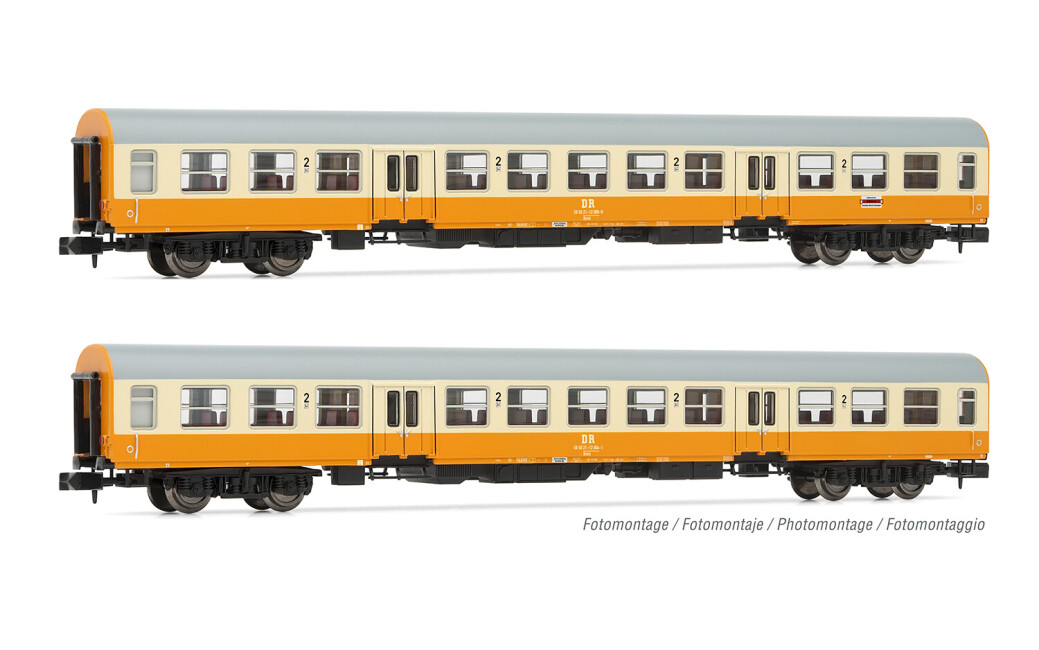 Arnold HN4371  2er-Set Personenwagen Städte-Express orange-beige Ep. IV  DR