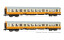 Arnold HN4371  2er-Set Personenwagen St&auml;dte-Express orange-beige Ep. IV  DR