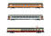 Arnold HN4390  3er-Set Personenwagen EuroCity &bdquo;Mozart&quot; 1.Kl. + Speisewagen Ep. IV-V  SNCF