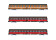 Arnold HN4391  3er-Set Personenwagen EuroCity &bdquo;Mozart&quot; orange-rot 2. Kl. Ep. IV-V  SNCF