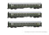 Arnold HN4421  3er-Set Personenwagen Typ B A/AB/Bc gr&uuml;n Ep. III  DR