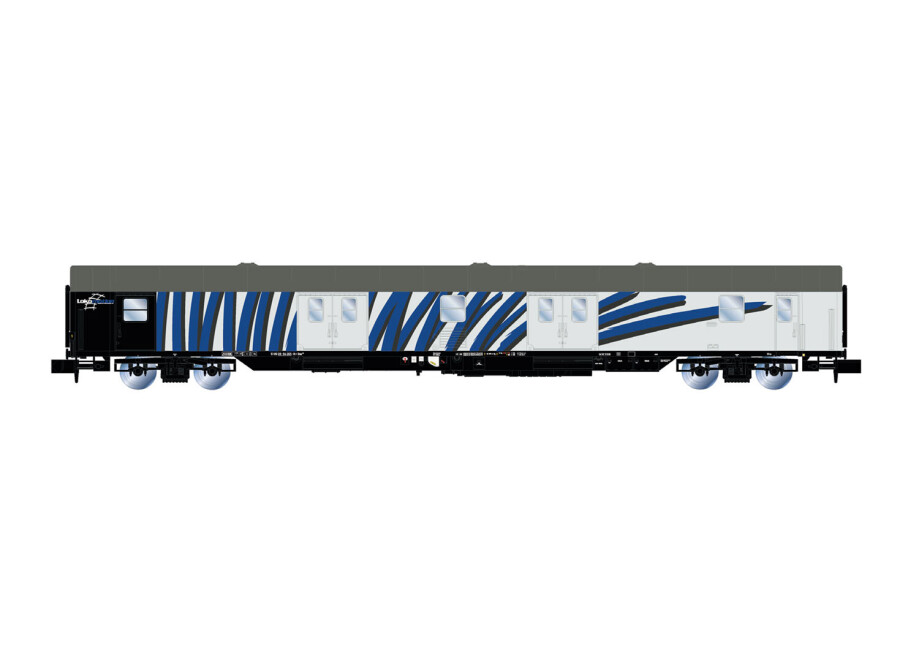 Arnold HN4426  Gerätewagen ex Post-mrz Zebra grau-blau Ep. VI  Lokomotion