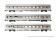 Arnold HN4440  3er-Set Personenwagen TEE Cisalpin Mailand-Paris 1 silber Ep. IV  SNCF