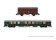 Arnold HN4446  2er-Set Dienstzug exB10 gr&uuml;n + G&uuml;terwagen G4 braun Ep. IV-V  SNCF