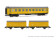 Arnold HN4456  3er-Set Dienstzug Personenwagen 5000 + G&uuml;terwagen J2 gelb Ep. V  RENFE