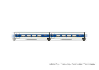 Arnold HN4463  2er-Set Personenwagen Talgo 200 weiss-blau...