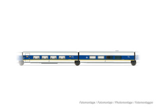 Arnold HN4464  2er-Set Personenwagen Talgo 200 weiss-blau...