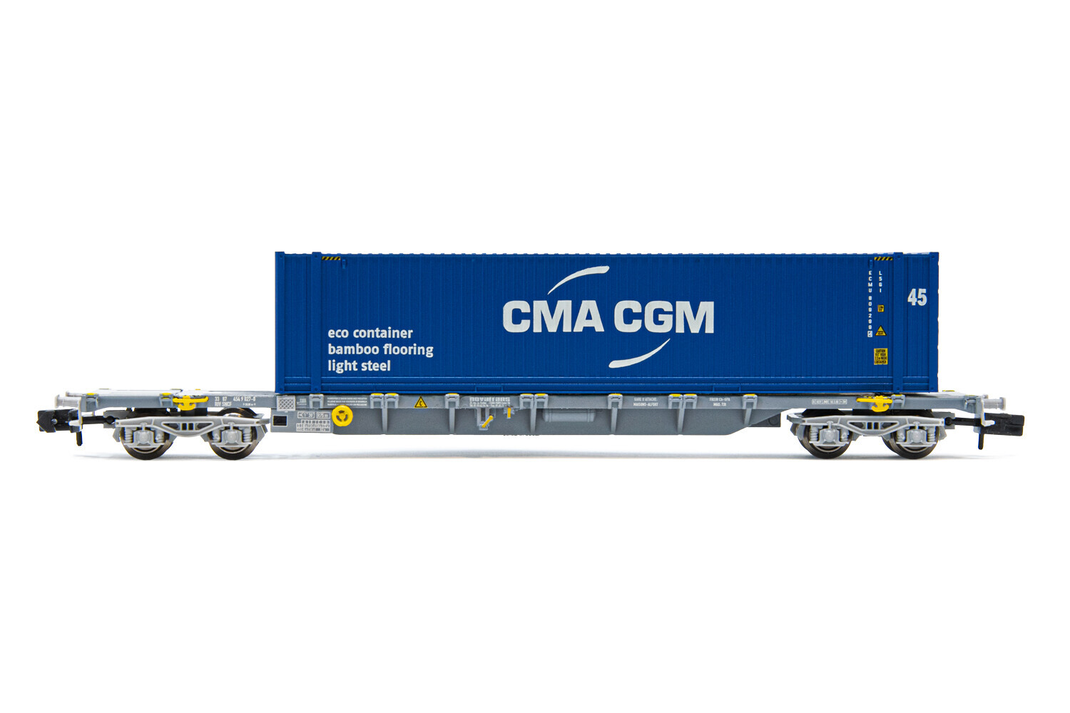 Sgnss Arnold HN6458 Containertragwagen Sgnss mit 45' Container CMA CGM Ep ...