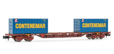 Arnold HN6461  Containertragwagen Sgnss mit 45 Container...