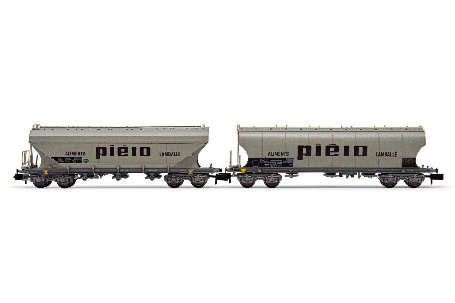 ARNOLD HN6511 SET DE 2 WAGONS TRÉMIES À BOGIES TYPE UAGPPS, PAROIS