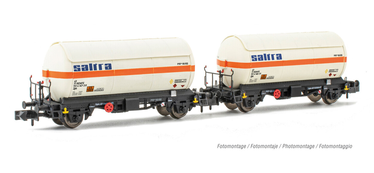Arnold HN6524  2er-Set Gaskesselwagen Zgkk „Saltra" Ep. IV  RENFE