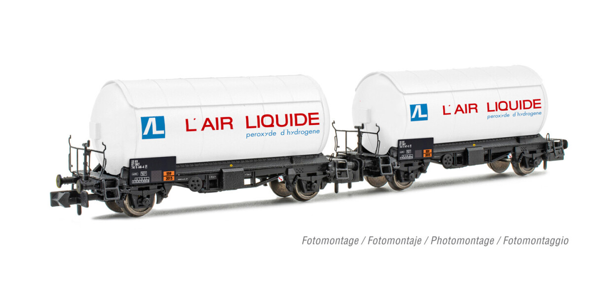 Arnold HN6526  2er-Set Gaskesselwagen „Air Liquide"Ep. IV-V  SNCF