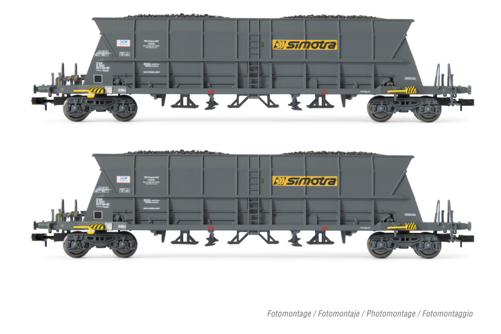 Arnold HN6549  2er-Set Selbstentladewagen Faoos „Simotra" Ep. IV  SNCF