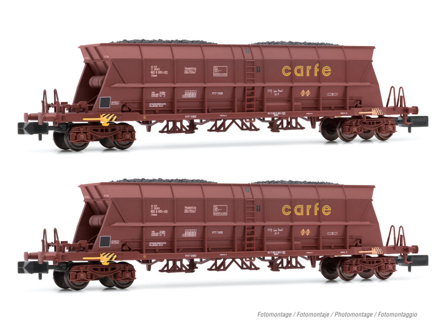 Arnold HN6551  2er-Set Selbstentladewagen Faoos „Semat/Carfe“ Ep. IV-V  RENFE