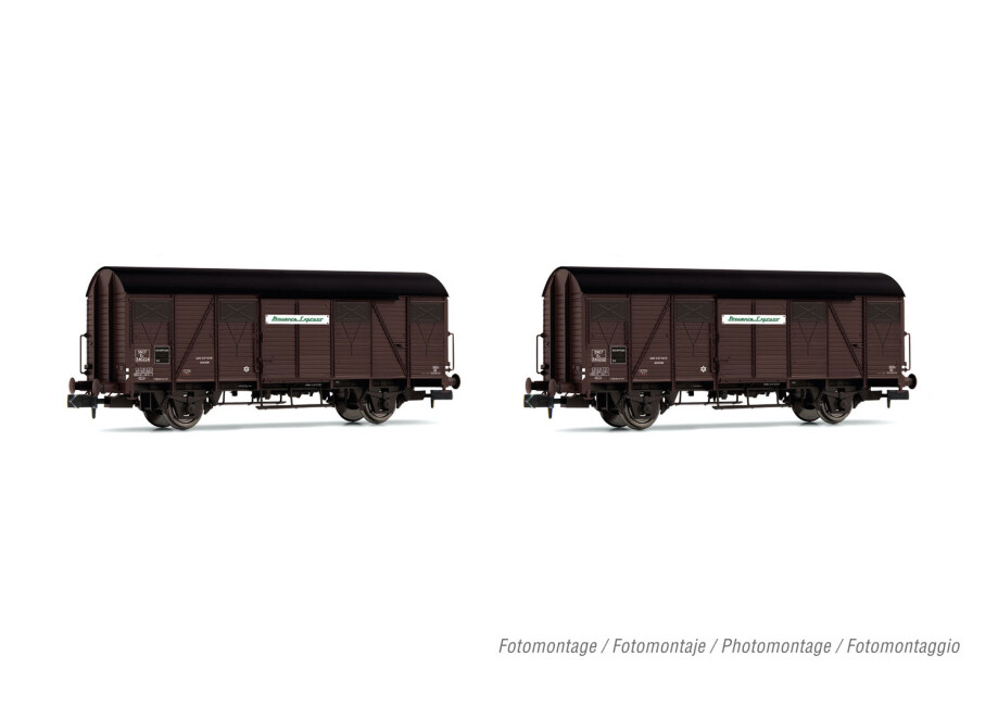 Arnold HN6571  2er-Set Gedeckte Güterwagen Kv Provence Express Ep. III  SNCF