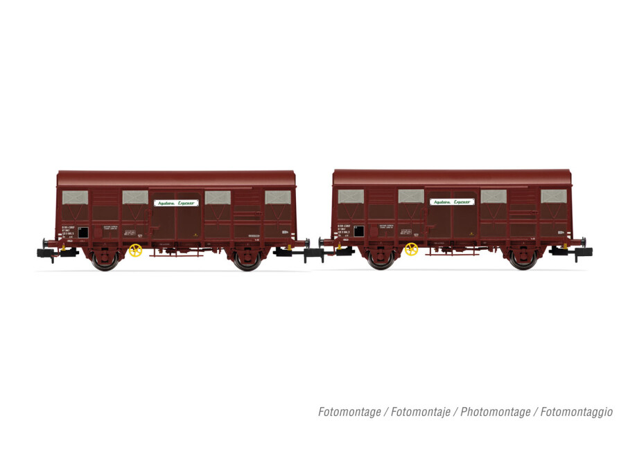 Arnold HN6572  2er-Set Gedeckte Güterwagen G4 Aquitaine Express Ep. III  SNCF