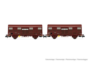 Arnold HN6572  2er-Set Gedeckte G&uuml;terwagen G4...