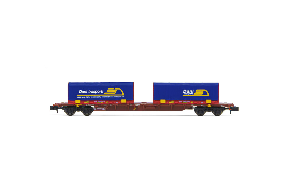 Arnold HN6586  Containerwagen Sgnss mit Coil-Containern "Dani Transporti" Ep. VI  FS