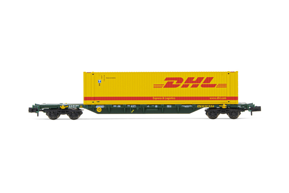 Arnold HN6588  Containerwagen Sgnss mit 45 Container "DHL" Ep. VI  CEMAT