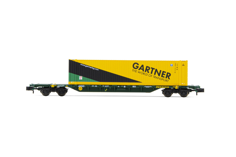 Arnold HN6589  Containerwagen Sgnss mit 45 Container "GARTNER" Ep. VI  CEMAT