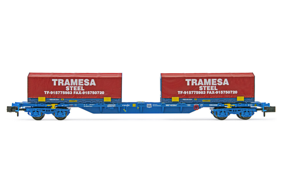 Arnold HN6591  Containerwagen MMC mit 2 Containern TRAMESA Ep. VI  RENFE