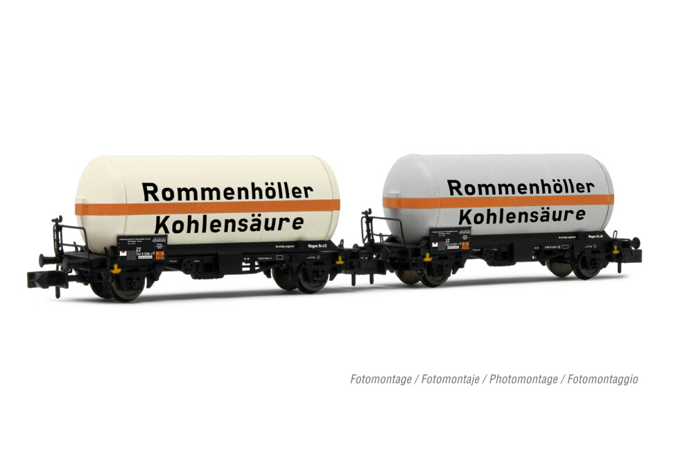 Arnold HN6604  2er-Set Gaskesselwagen „Rommenhöller Kohlensäure" Ep. IV  DB