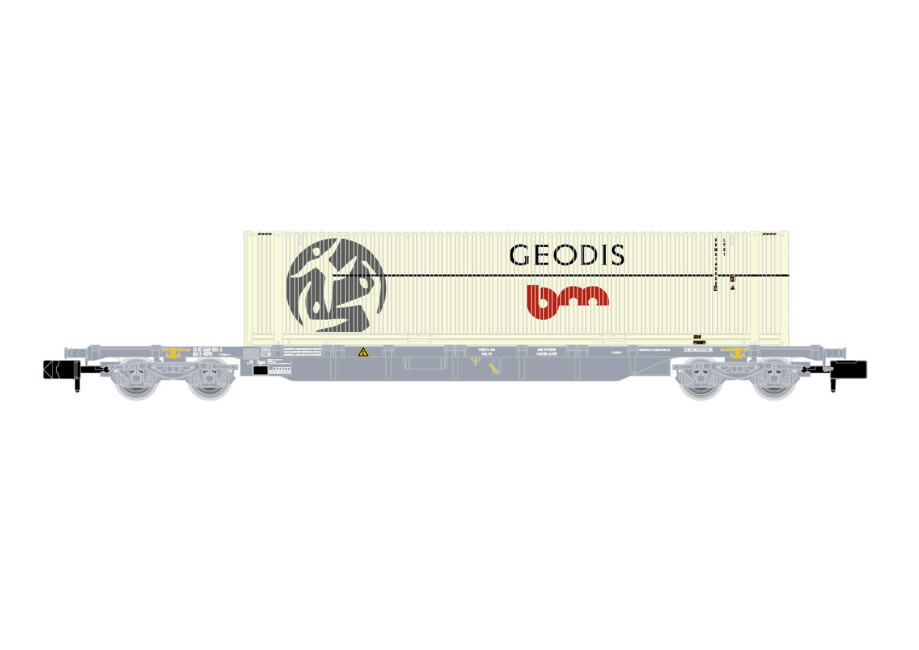 Arnold HN6649  Containerwagen Sgss mit 45`Container GEODIS Ep. V  SNCF