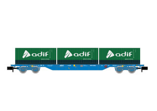 Arnold HN6651  Containerwagen mit 3 Containern Adif Ep....