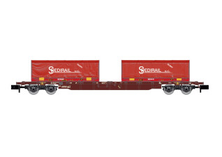 Arnold HN6654  Containerwagen Sgnss mit 2 Containern...