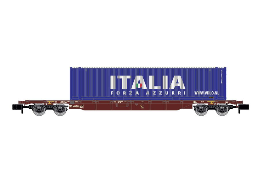 Arnold HN6656  Containerwagen Sgnss mit 45`Container Italia Ep. VI  FS