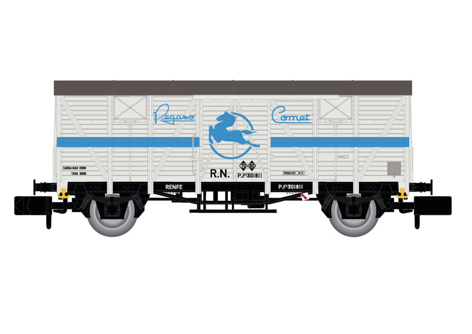 Arnold HN6662  Gedeckter Güterwagen J300.000 Pegaso weiss Ep. III  RENFE