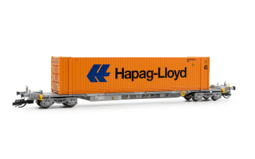 Arnold HN9752  Containertragwagen Sffgmss mit Container &bdquo;Hapag-Lloyd&ldquo; Ep. VI  TOUAX