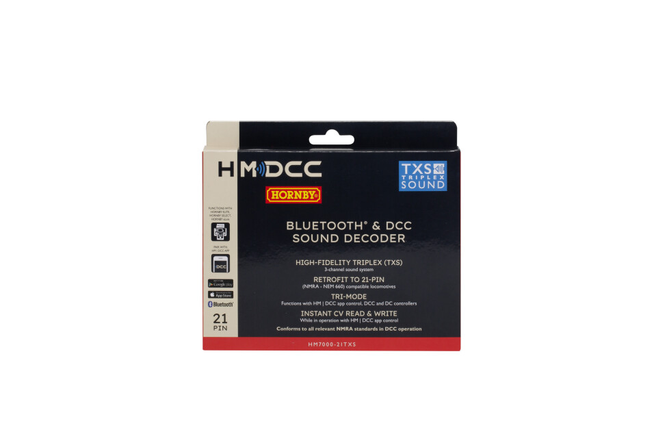 Hornby R7322  HM7000-21TXS Sounddecoder Bluetooth® & DCC (21-pin)