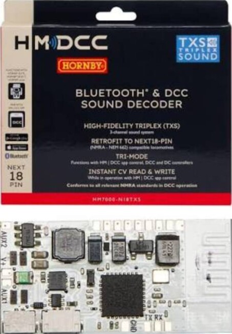 Hornby R7345  HM7000N18TXS Sounddecoder Bluetooth® & DCC (Next18pin)