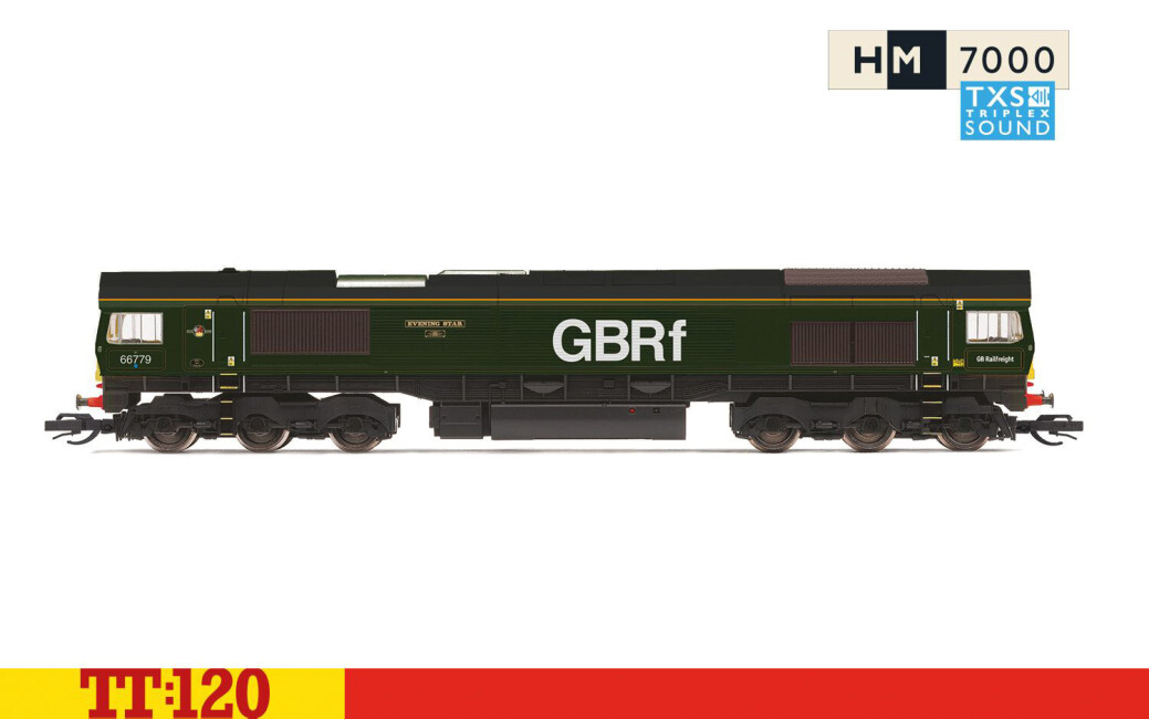 Hornby TT3018TXSM  Diesellok Class 66, CoCo, 66779, ‘Evening Star’  Ep. VI GBRf Sound